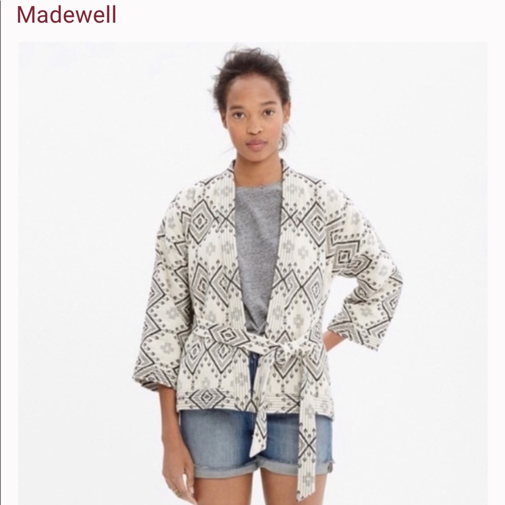 Madewell kimono wrap jacket